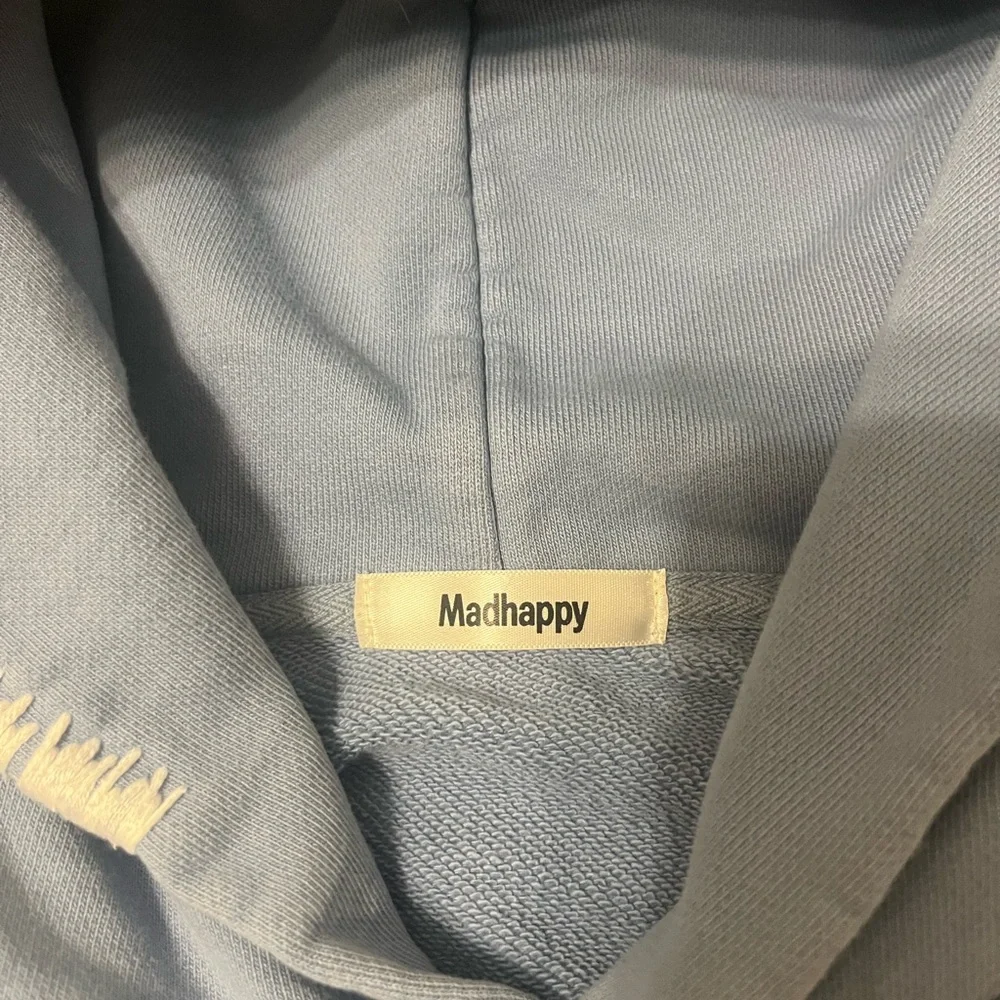 Madhappy pastel blue logo hoodie, unisex size M - Picture 5 of 5